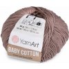Pletacia priadza Baby Cotton 50 g - (407) béžová tm.