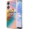 Gumený kryt Electroplating na Oppo A58 5G - Dream Butterfly