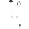 Sollux | Sollux SL.0369 - Luster na lanku EDISON 1 1xE27/60W/230V pavúk čierna | SLX0242