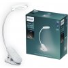 Stolní lampa Philips FORYS stolní lampička s K,lipem LED 5 W, 200 lm, 4000 K, 36 cm, IP20, bílé (8720169194397)