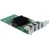 DeLOCK PCIe x4>4x ext. USB 3.0 Quad C.LP