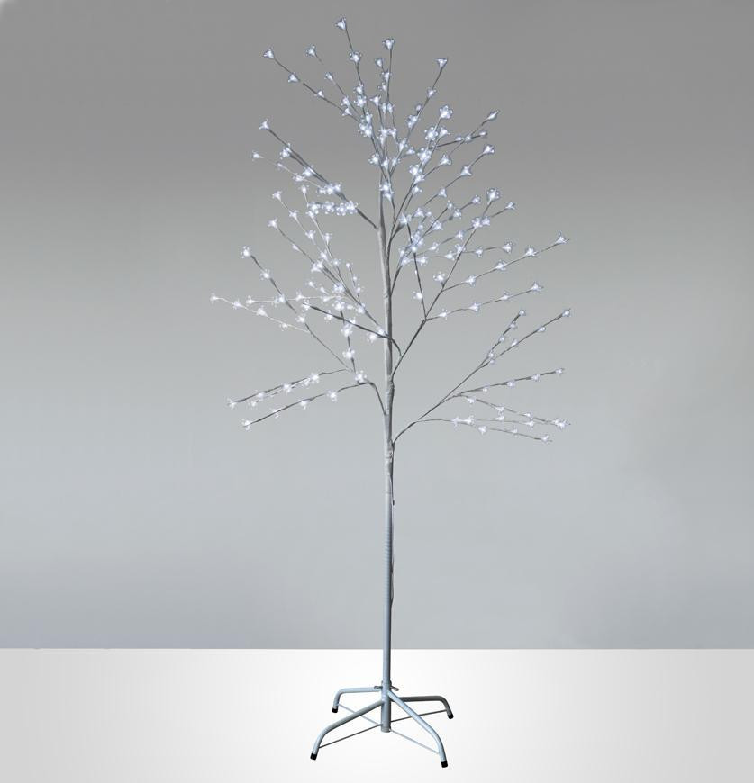 MagicHome Strom Cherry Tree 180 cm biely LED studená biela 230 V IP44 exteriér
