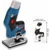 Bosch AKU ohraňovacia frézka Bosch GKF 12V-8 0.601.6B0.002 SOLO