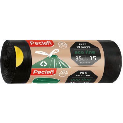 Paclan Eco Line zaťahovacie 35 l 23 µm 15 ks