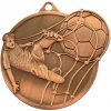 MMC46050/B - Medaila futbal (60x50 mm, hr.2 mm) bronz - 6x5x0,2 cm
