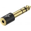 AlzaPower 6,3mm Jack (M) to 3,5mm Jack (F) Adapter čierny APW-AD6J3J01B