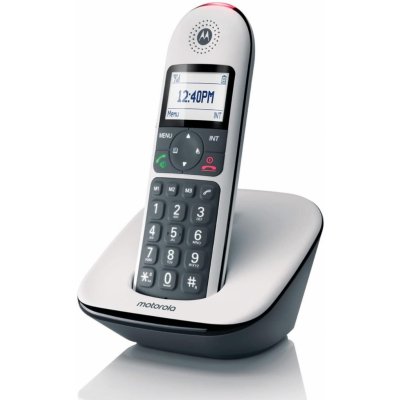 Telefón pre pevnú linku Motorola CD5001 White Senior - BigKeys - Earing compatible (G31000X08W1AWE(ES))