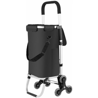 Jurhan Nákupná taška Comfort, na kolieskach do schodov, 100x44x36cm čierna