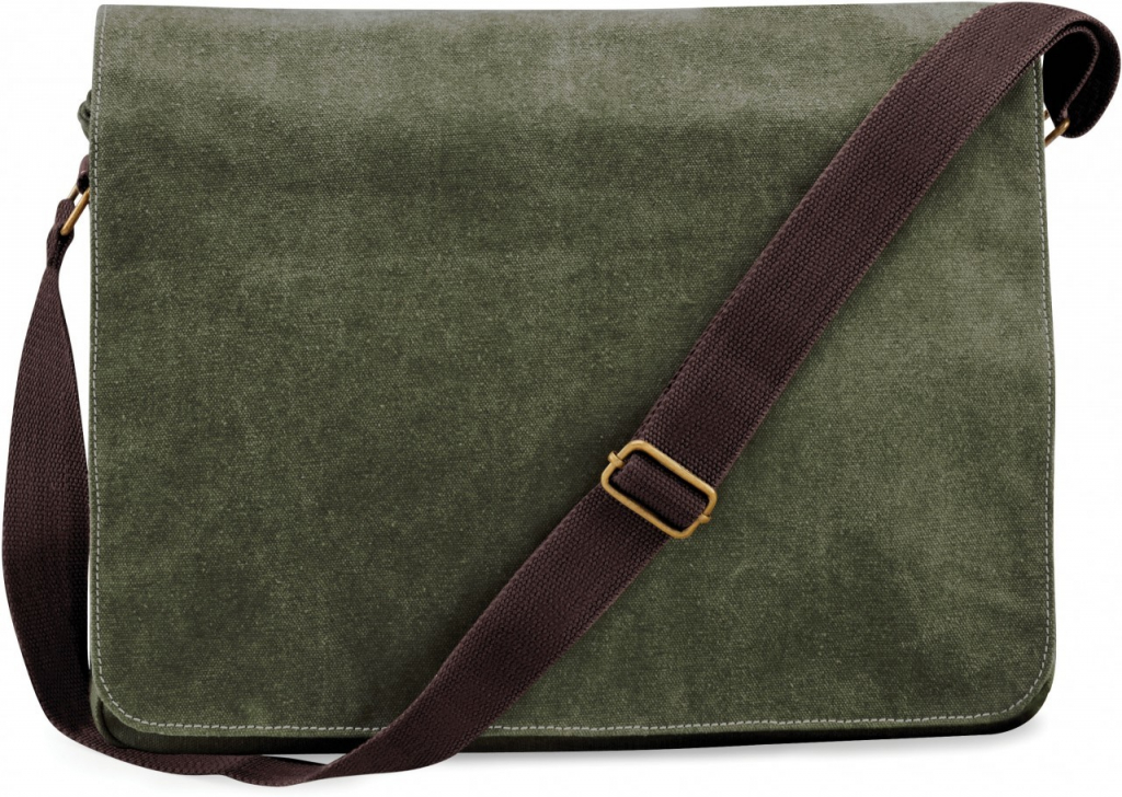 Quadra taška cez rameno Vintage taška s obálkou QD610 Zelená Vintage Military Zelená 40 x 30 x 12 cm