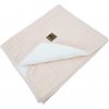 EKO Deka mušelínová s kožušinou Rose pink 75x90 cm PLE-103_ROSE_PINK