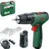 Bosch - 12V AKU vŕtačka s príklepom a príslušenstvom, 2x aku 1,5 Ah Li-Ion, nabíjačka 06039D3105