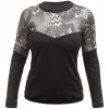 Fresh Trash WOMEN'S ESCAPE MERINO LONG SLEEVE TEE BLACK/ZEBRA Veľkosť: S tričko