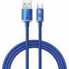 Baseus CAJY000403 Crystal Shine Series Datový Kabel USB - USB-C 100W 1,2m Blue