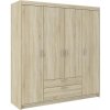 Šatníková skriňa ELENA 4D Dub sonoma