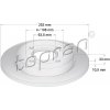 Brzdový kotúč TOPRAN - Hans Pries GmbH 300 293