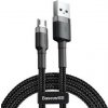Kábel Baseus CAMKLF-CG1 USB do microUSB 1,5A, 2m, černý/šedý