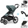 Set 4v1 Thule Urban Glide 4-wheel Mid blue 2024 + pláštenka + ochranná sieť + madlo