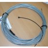 KV Řezáč Oceľové lanko na tenis s PVC obalom 14m
