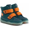 Detské barefoot topánky Affenzahn Mid Boot Vegan Comfy Bunny 25 zelená,oranžová 25