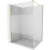 Mexen Kioto, sprchová zástena Walk-In 70 x 200 cm, 8mm číre sklo-námraza, zlatý matný profil, 800-070-101-55-35