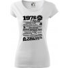 1976 v kocke - Dámske tričko Pure - 3XL ( Biela )