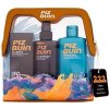 PIZ BUIN Travel Bag dárková sada: pleťový krém na opalování Allergy Sun Sensitive Skin Face Cream SPF50 50 ml + tělový sprej na opalování Tan & Protect Tan Intensifying Sun Oil Spray SPF30 150 ml + tě