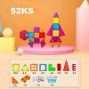 Magnetická stavebnica, kocky - Magnetic Tiles 52ks + box