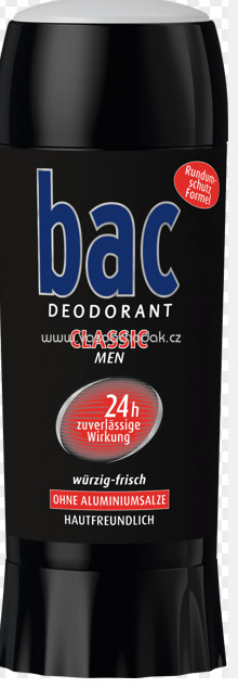 BAC Classic Men deostick bez obsahu hliníka 40 ml