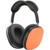 Kryty na slúchadlá Apple AirPods Max - Oranžové, vzorované kožené