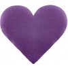 Bellatex Tvarovaný vankúš Srdce fialová 42x48
