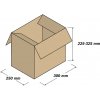 NAKUPIM.SK Výškovo nastaviteľná krabica 300 x 250 x 225-325 mm