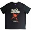 Black Sabbath The End Skull Shine Black L Tričko