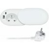 Solight 1z PP124CW-PD20 biela / vstavaná zásuvka s posuvným viečkom / USB A + C / 20W PD / 2m (8592718040796)