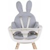 Childhome Sedacia podložka do detskej stoličky Rabbit Jersey Grey