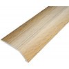 AP6 nájazdová lišta samolepiaca ACARA, hliník + fólia buk, 14,5 mm, 2,7 m