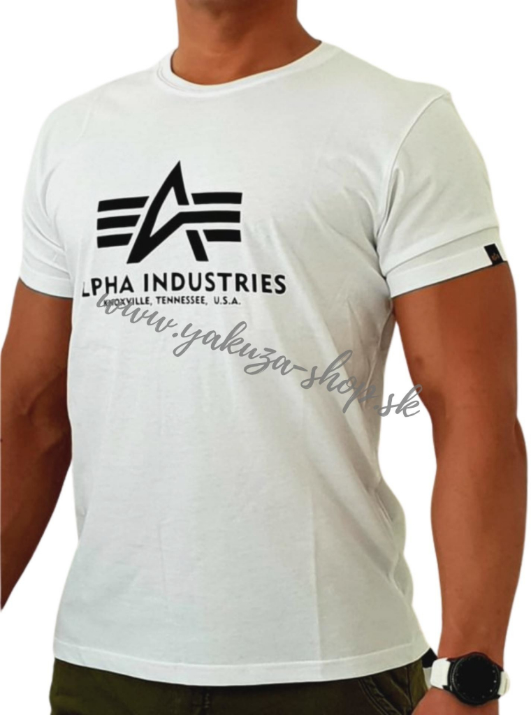 Alpha Industries Basic T-Shirt White tričko pánske biele