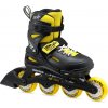 Detské inline korčule Rollerblade, FURRY čierna,žltá 23-26