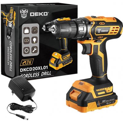 Akumulátorová vŕtačka Deko Tools DKCD20XL01-H10 20V