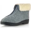 Dámske zateplené papuče Mjartan 8075-T11L sivé 38