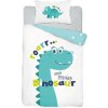 DETEXPOL Obliečky do postieľky Little Dino blue Bavlna, 100/135, 40/60 cm