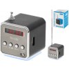 TD-V26 LCD prenosný reproduktor s dobíjacím rádiom biela