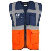 Korntex Hamburg Multifunkčná reflexná vesta KX810 Navy S