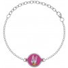 Disney Pôvabný strieborný náramok Daisy Duck BS00021SRPL-5