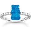 Thomas Sabo TR2459 052 1 Silver prstýnek with blue gold bear and zirconia