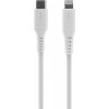 FIXED Liquid silicone nabíjací a dátový kábel PD 60W USB-C/Lightning - MFi na iPhone/iPad/iPod/AirPods - 1,2 m - biely FIXDLS-CL12-WH - možnosť vrátiť tovar ZADARMO do 30tich dní