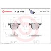 Sada brzdových platničiek, vždy 4 kusy v sade BREMBO P 06 039 (P06039)