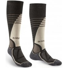 Bridgedale pánske lyžařské podkolenky Ski Midweight Over Calf Merino Endurance graphite/bungee