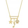 Disney Pozlátený náhrdelník Malá morská víla NS00053YZWL-157.CS