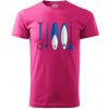 Paddleboard set - Klasické pánske tričko vyššej gramáže - 3XL ( Purpurová )