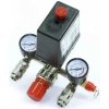 Tlakový spínač na kompresor 6-8 bar, 230V, 2 výstupy 1/4